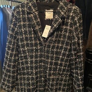 Abercrombie & Fitch Black and White Tweed Dress